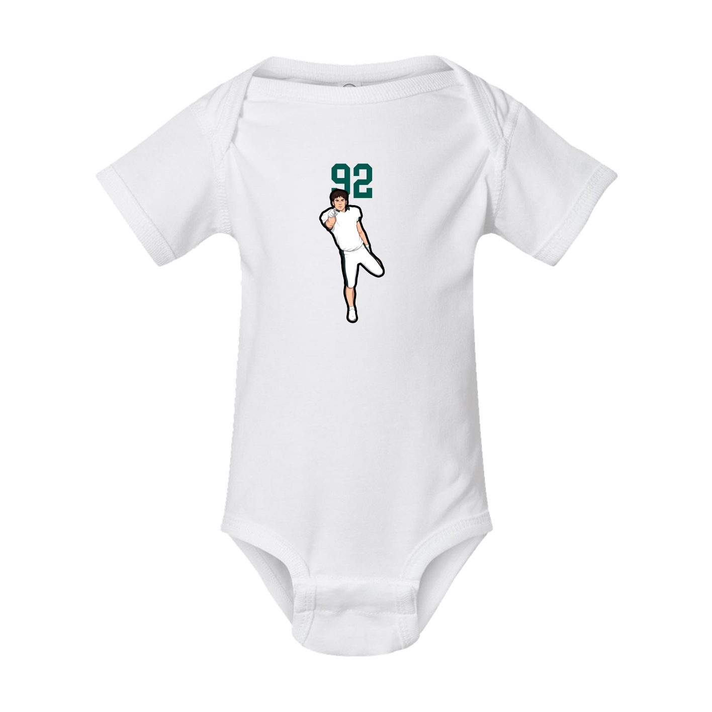Baby Onesie — Number Top in White