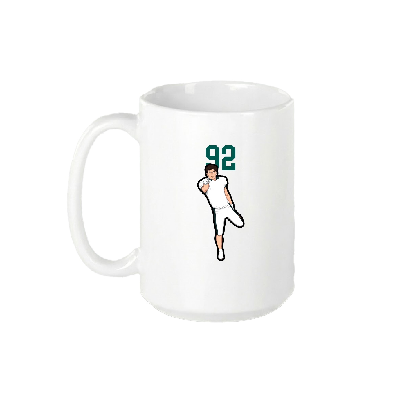 15oz Coffee Mug — Number Top in White