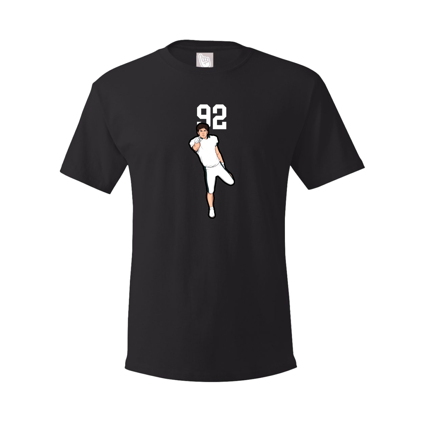 Youth Tee — Number Top in Black