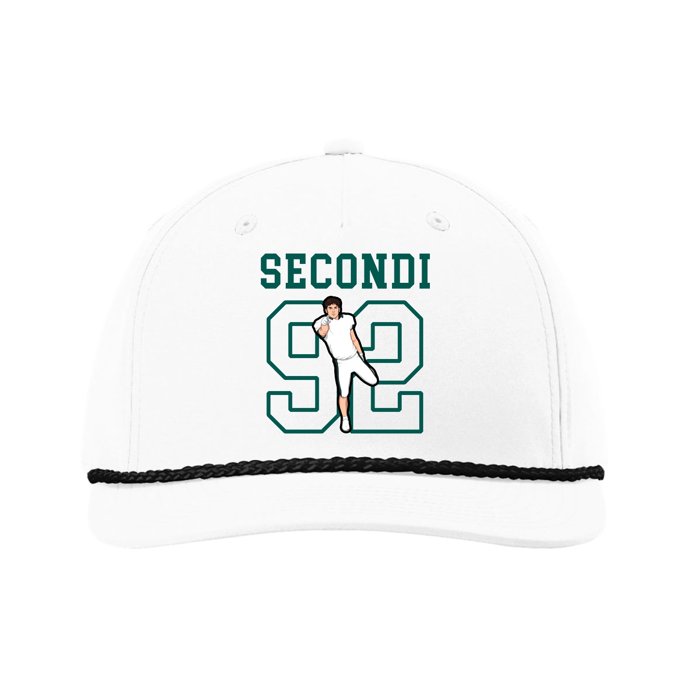 Five-Panel Classic Rope Cap — Shirsey in White