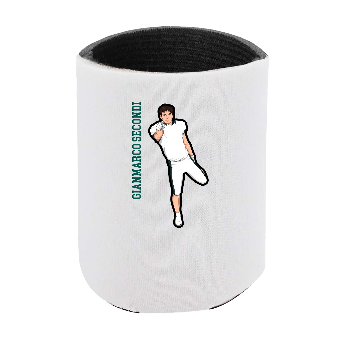 Can Holder — Name Vertical in White