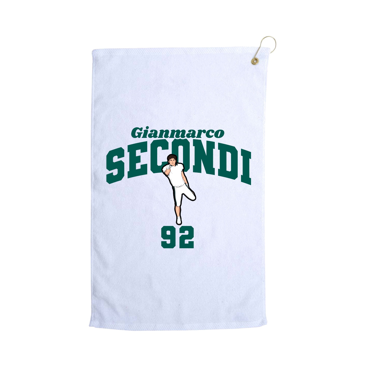 Golf Towel — Signature Arch in White