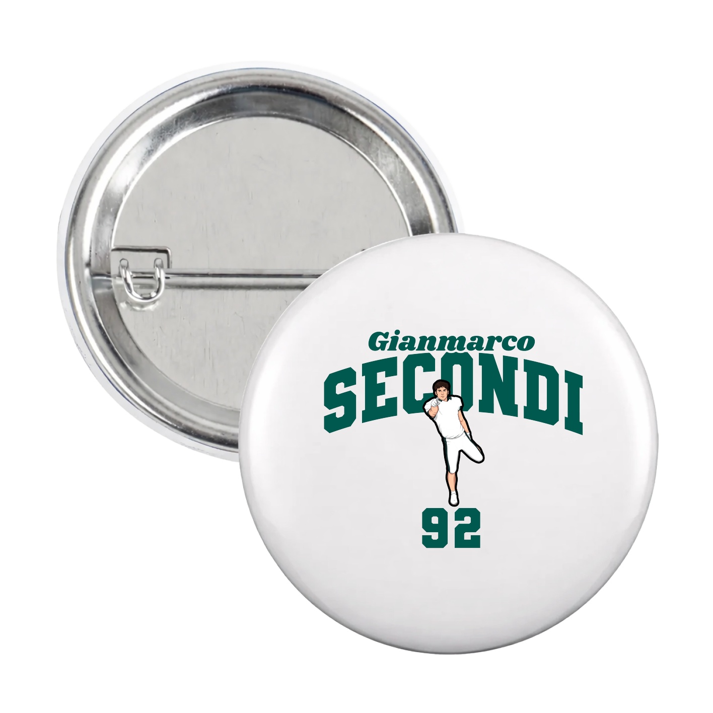 Game Day Button — Signature Arch in White