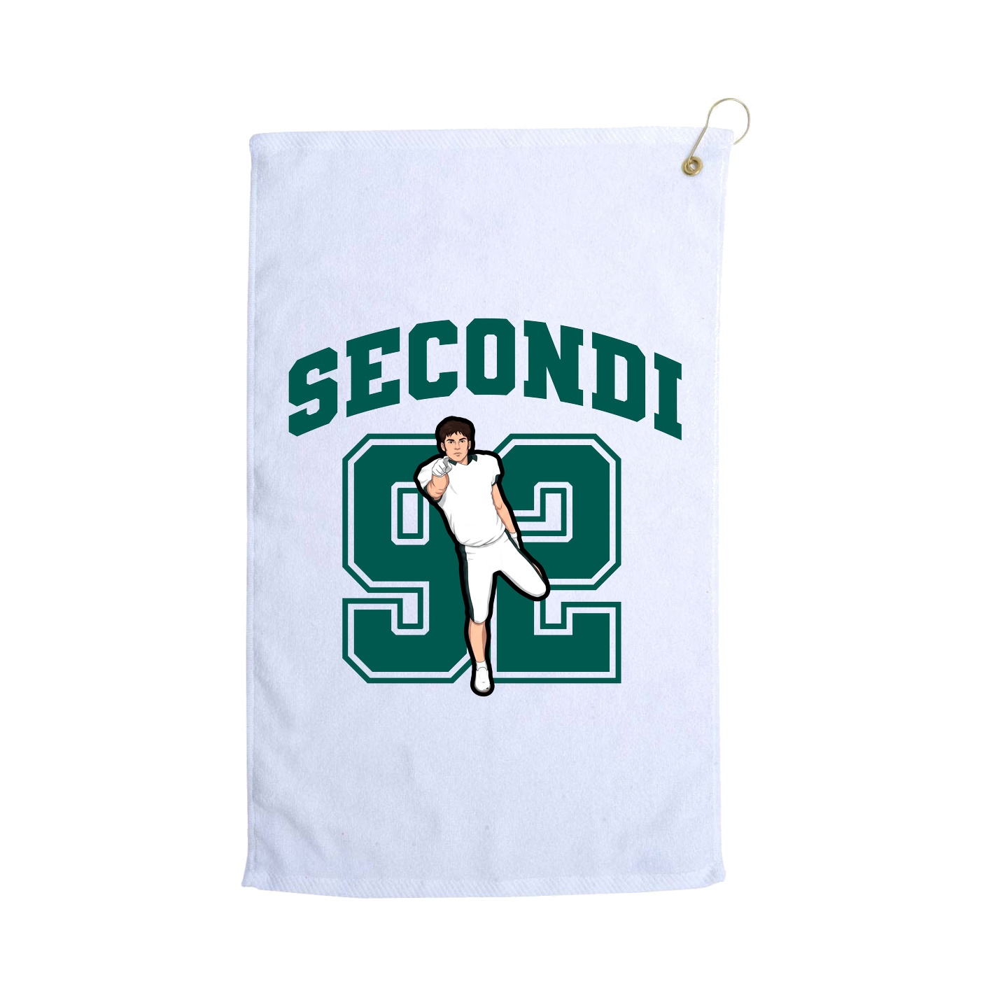 Golf Towel — Number in White