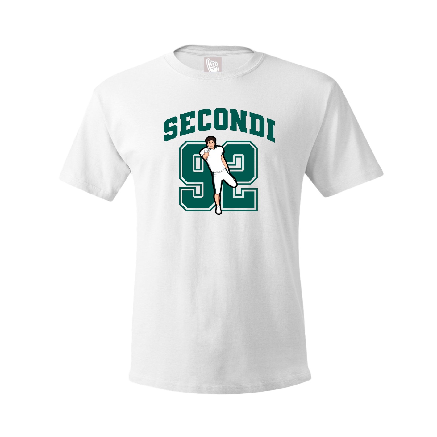 Youth Tee — Number in White
