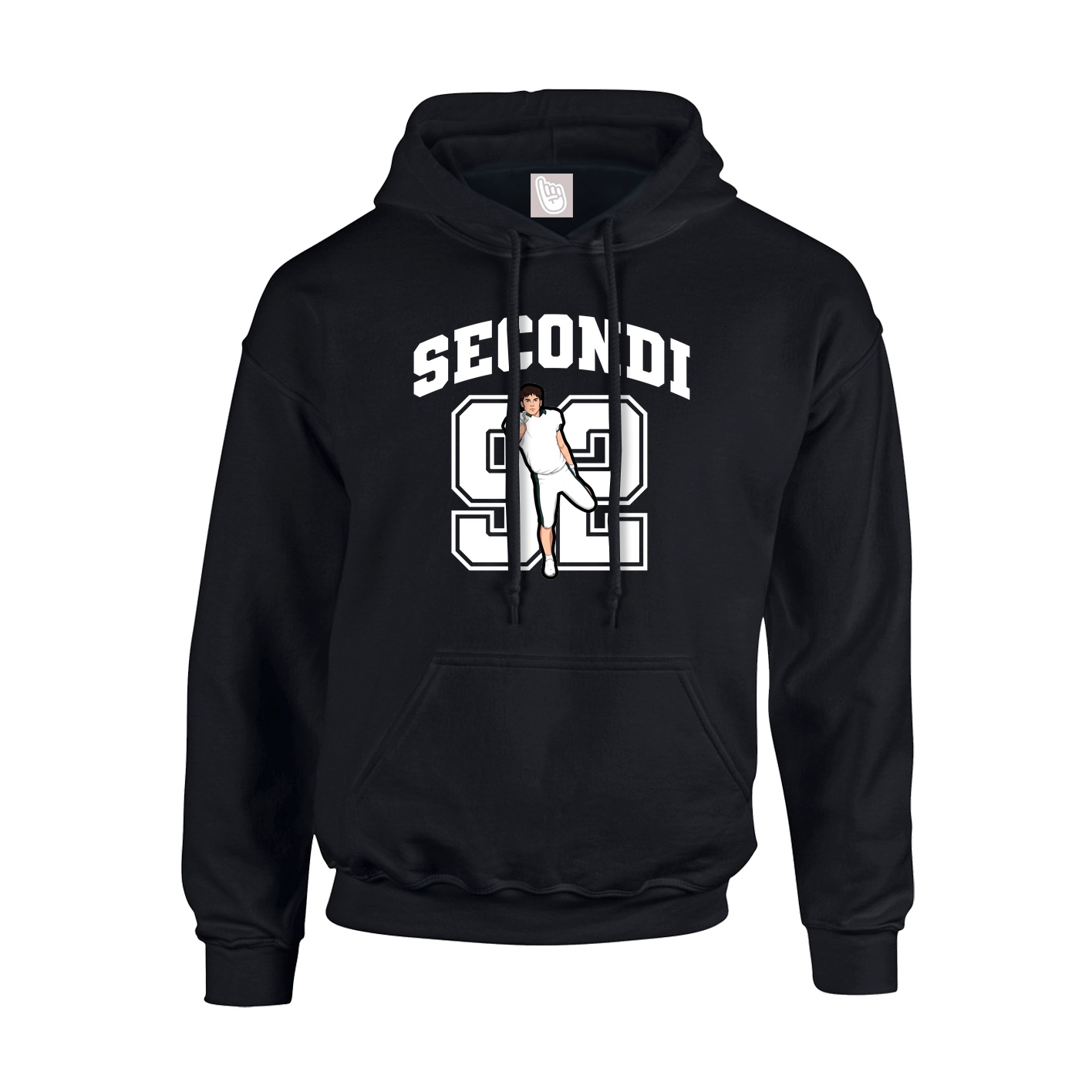 Hoodie — Number in Black