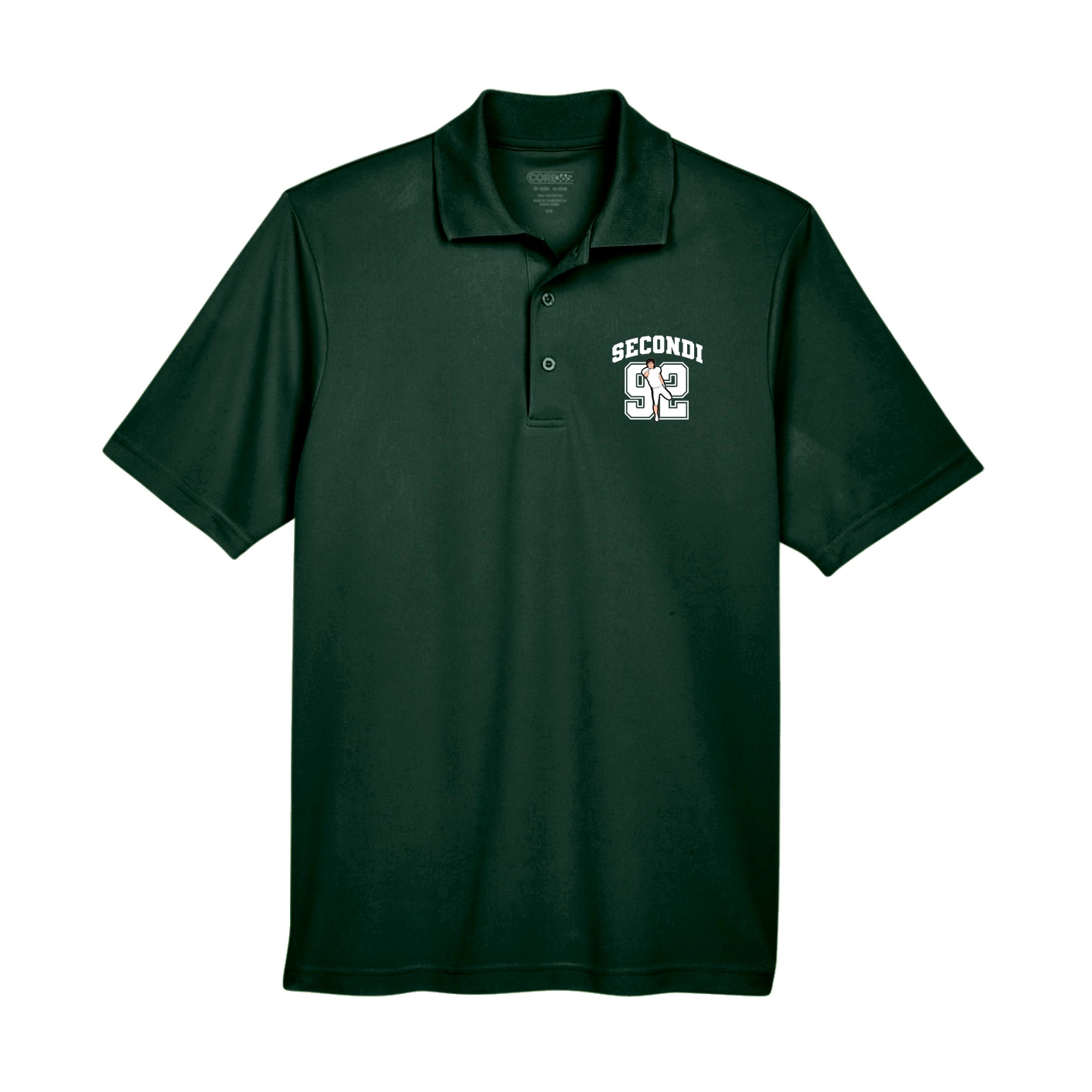 Performance Polo — Number in Green