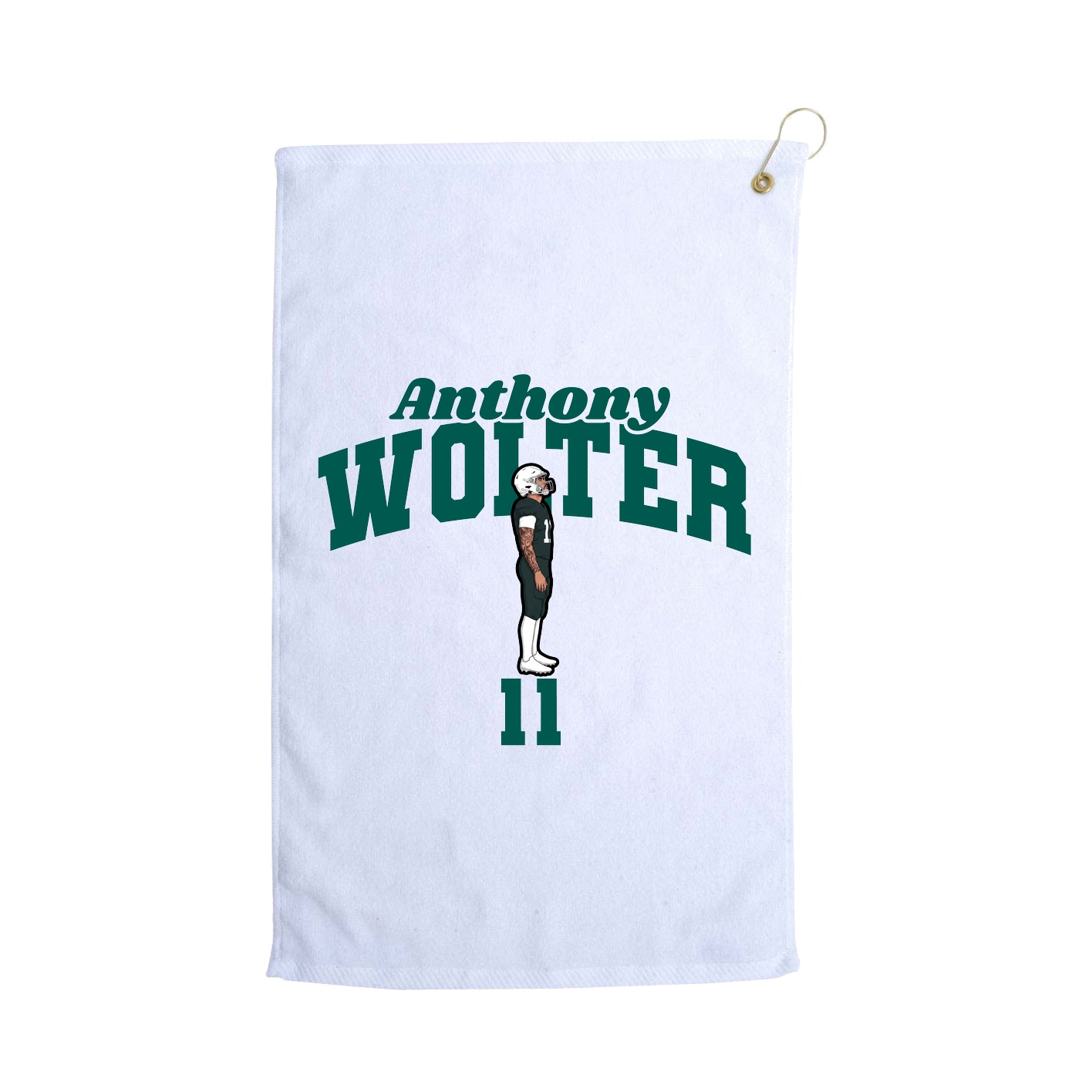 Golf Towel — Signature Arch in White
