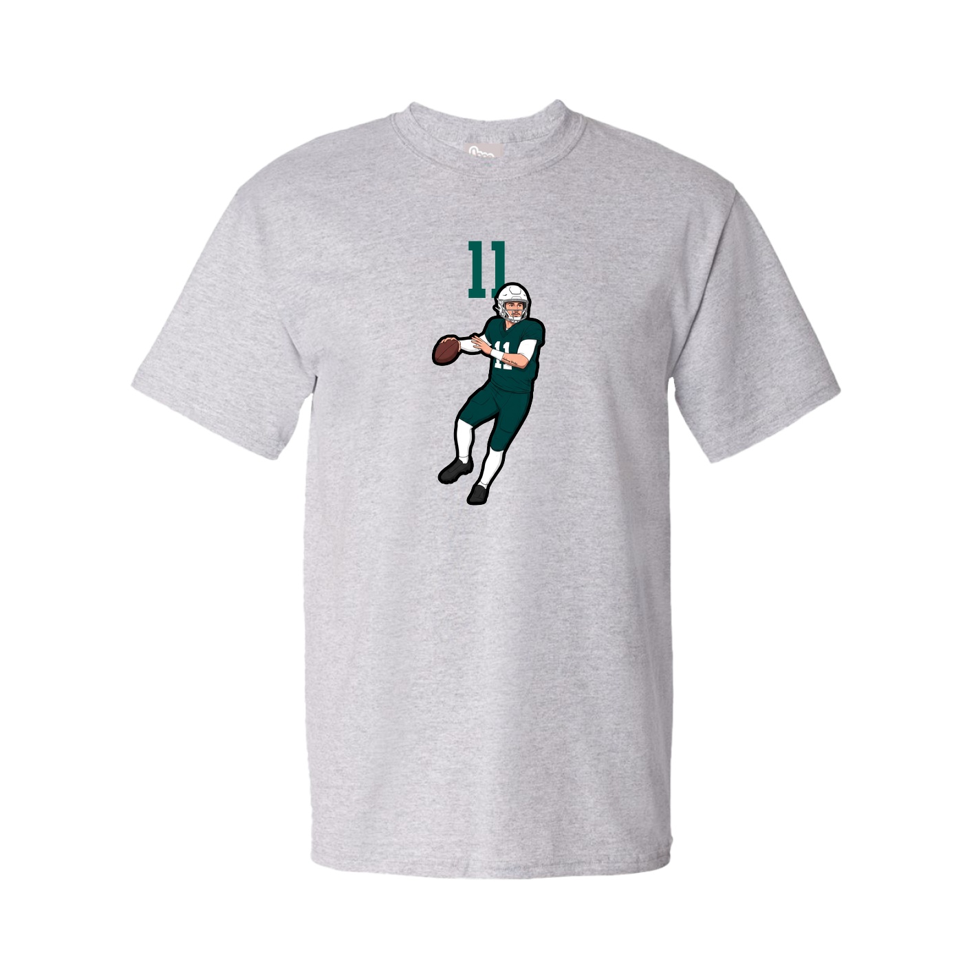 Youth Tee — Number Top in Grey