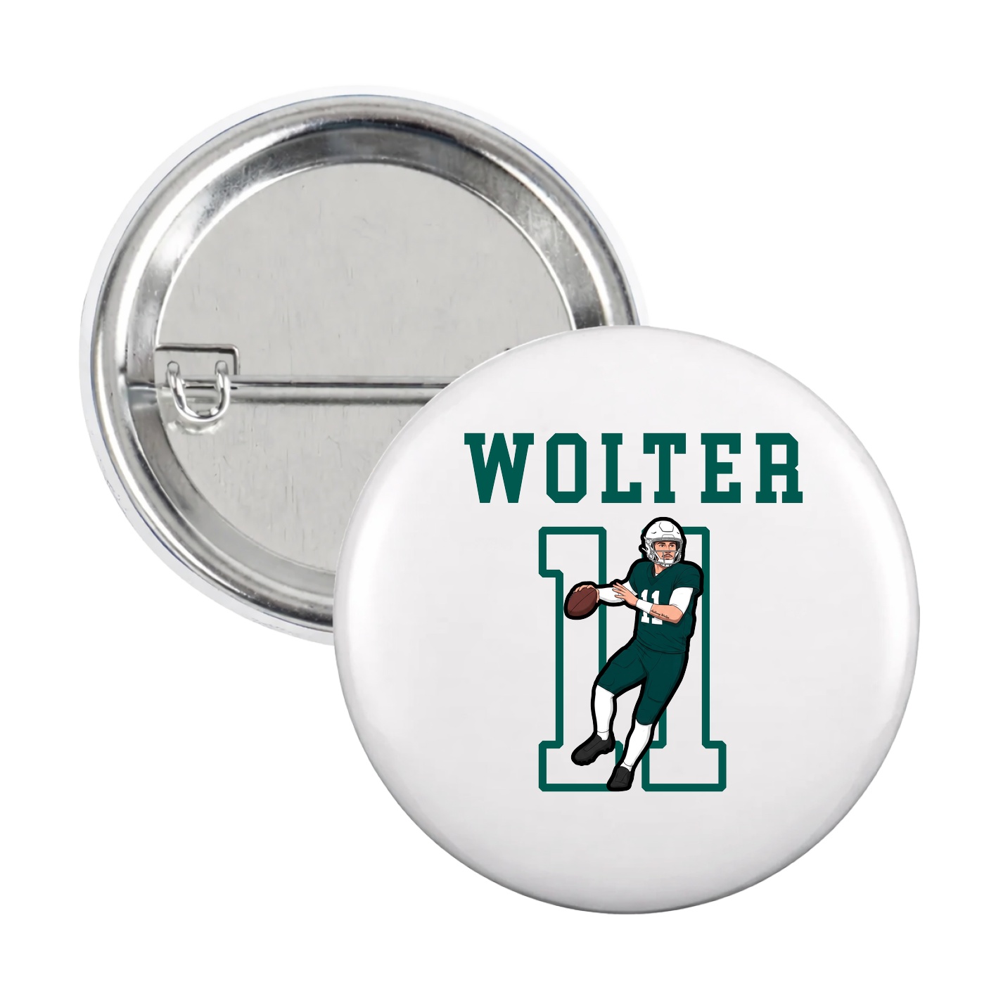 Game Day Button — Shirsey in White