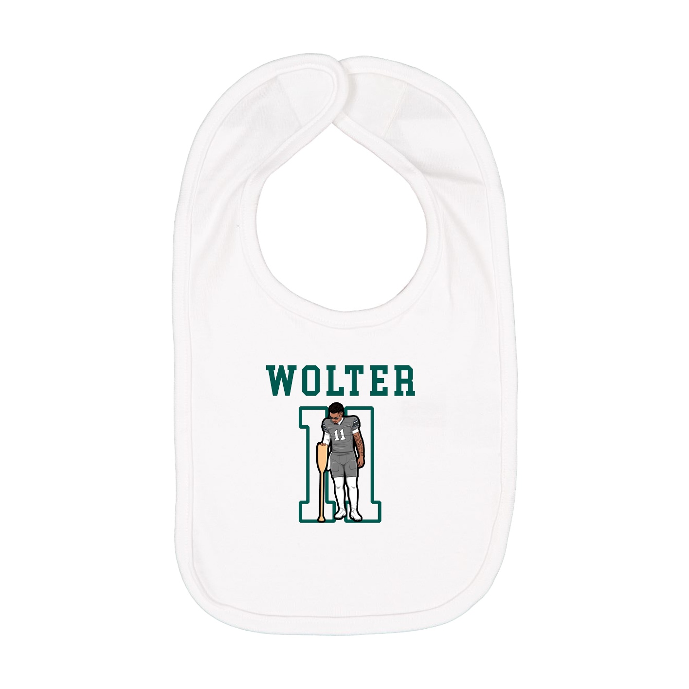 Infant Bib — Shirsey in White