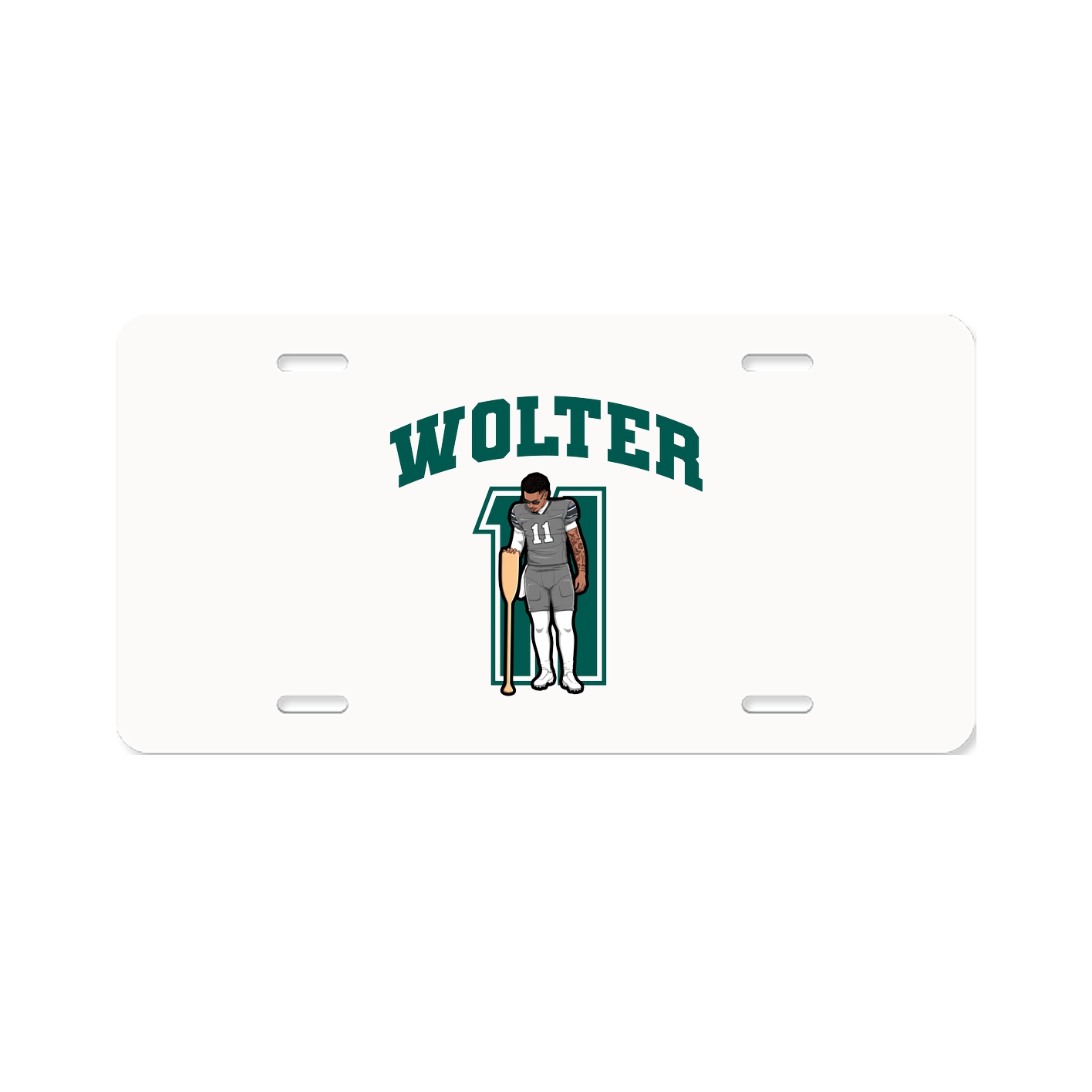 License Plate — Number in Classic