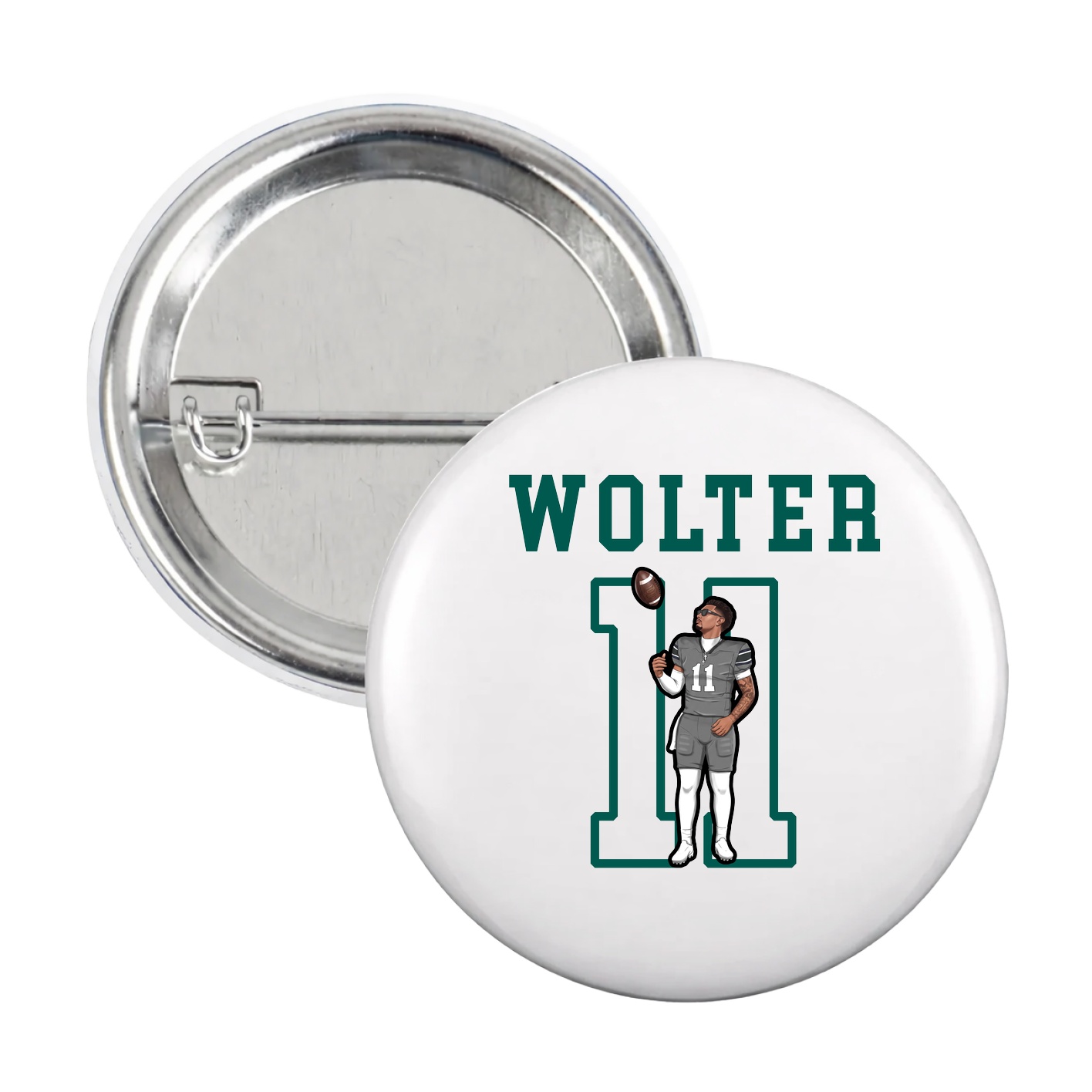 Game Day Button — Shirsey in White