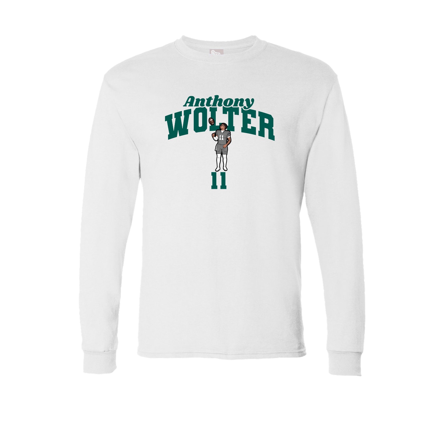 Long Sleeve Tee — Signature Arch in White