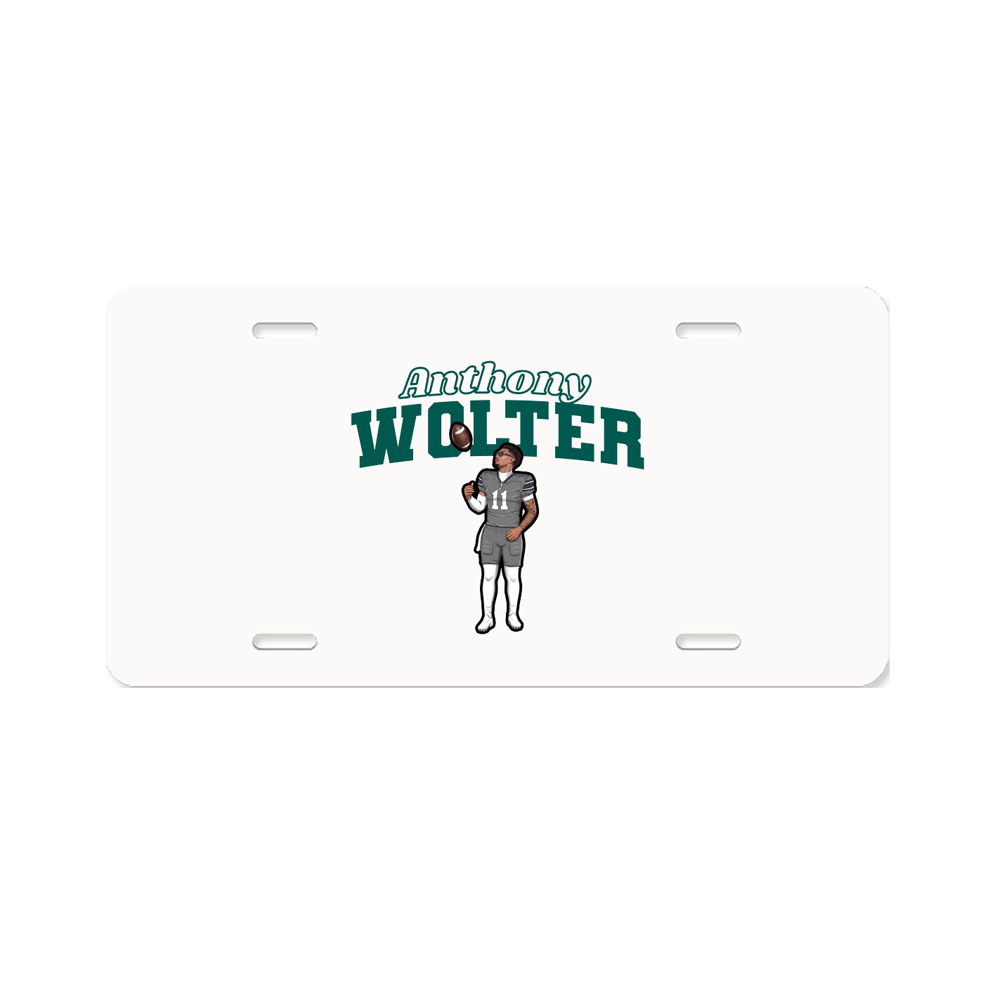 License Plate — Name Arch in Classic