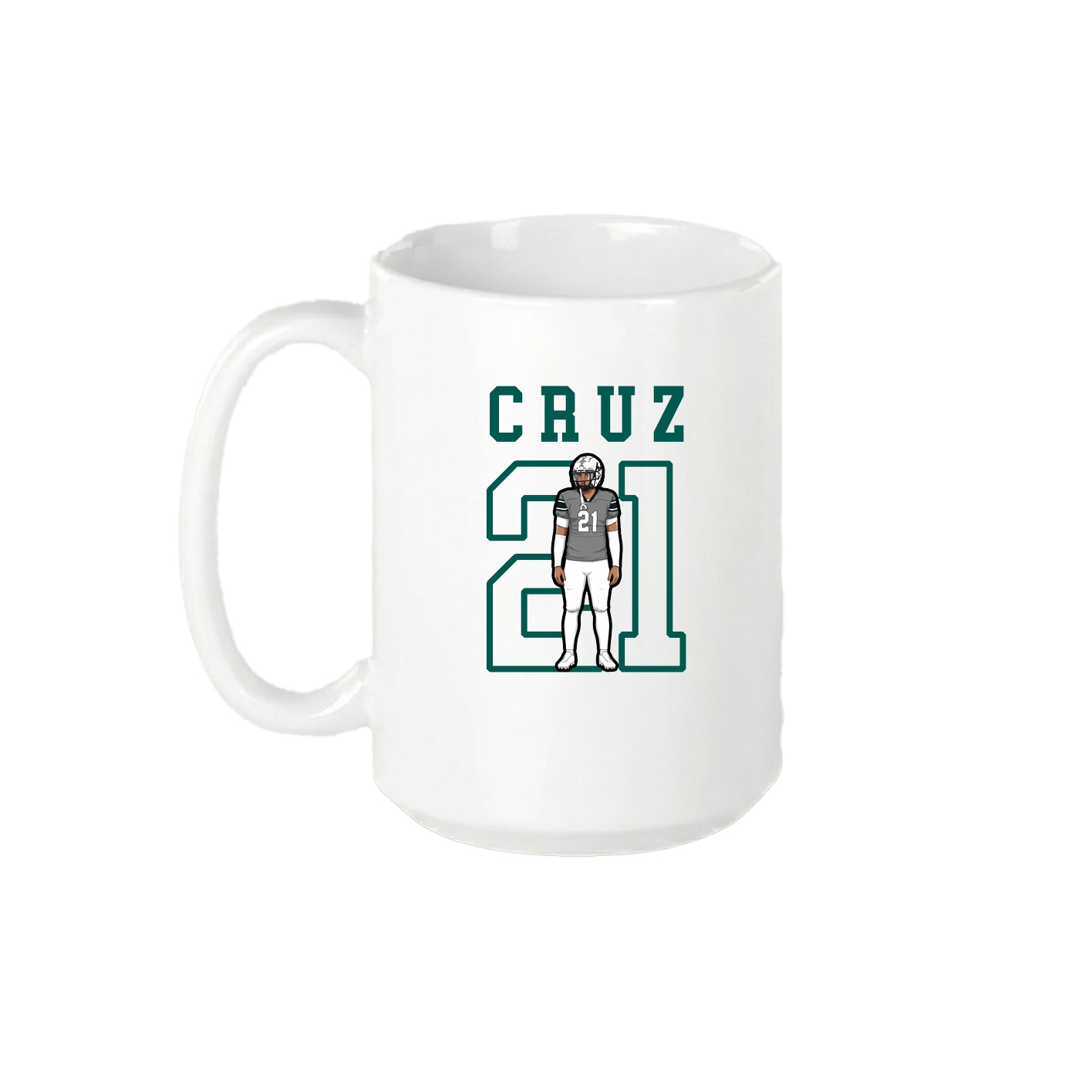15oz Coffee Mug — Shirsey in White