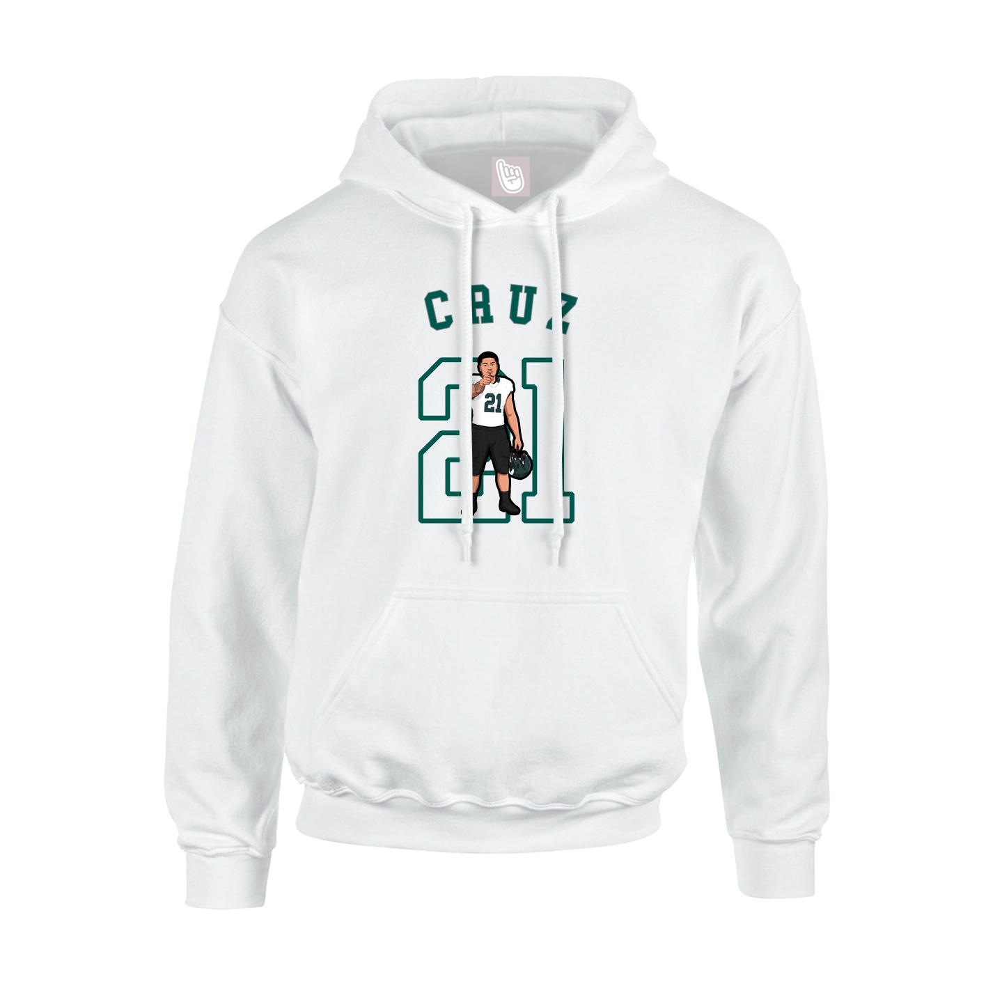 Youth Hoodie — Shirsey Arch in White