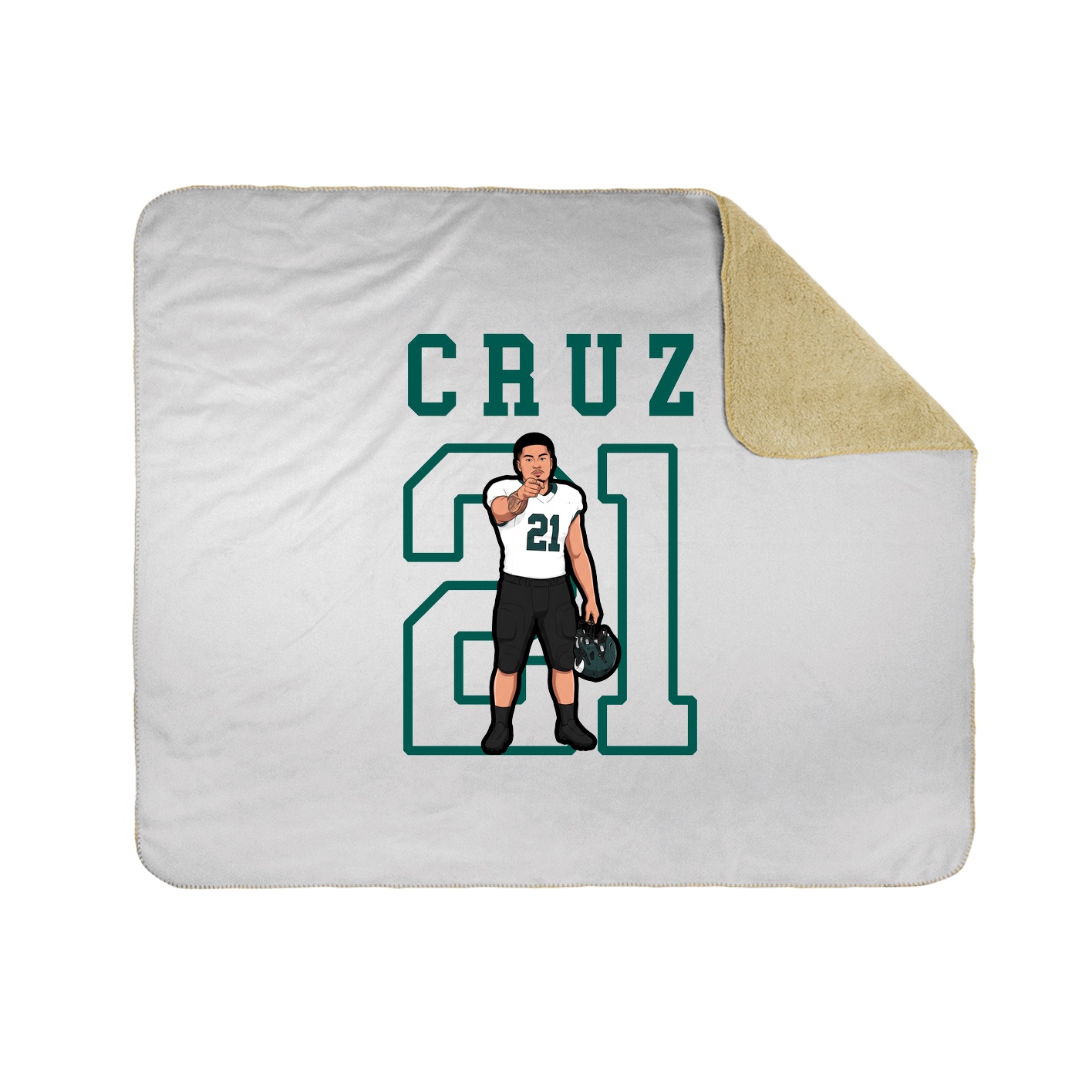 Throw Blanket — Shirsey in White