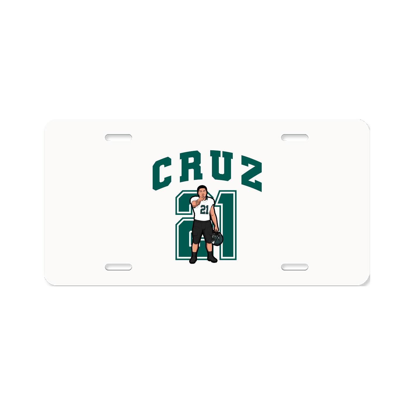 License Plate — Number in Classic