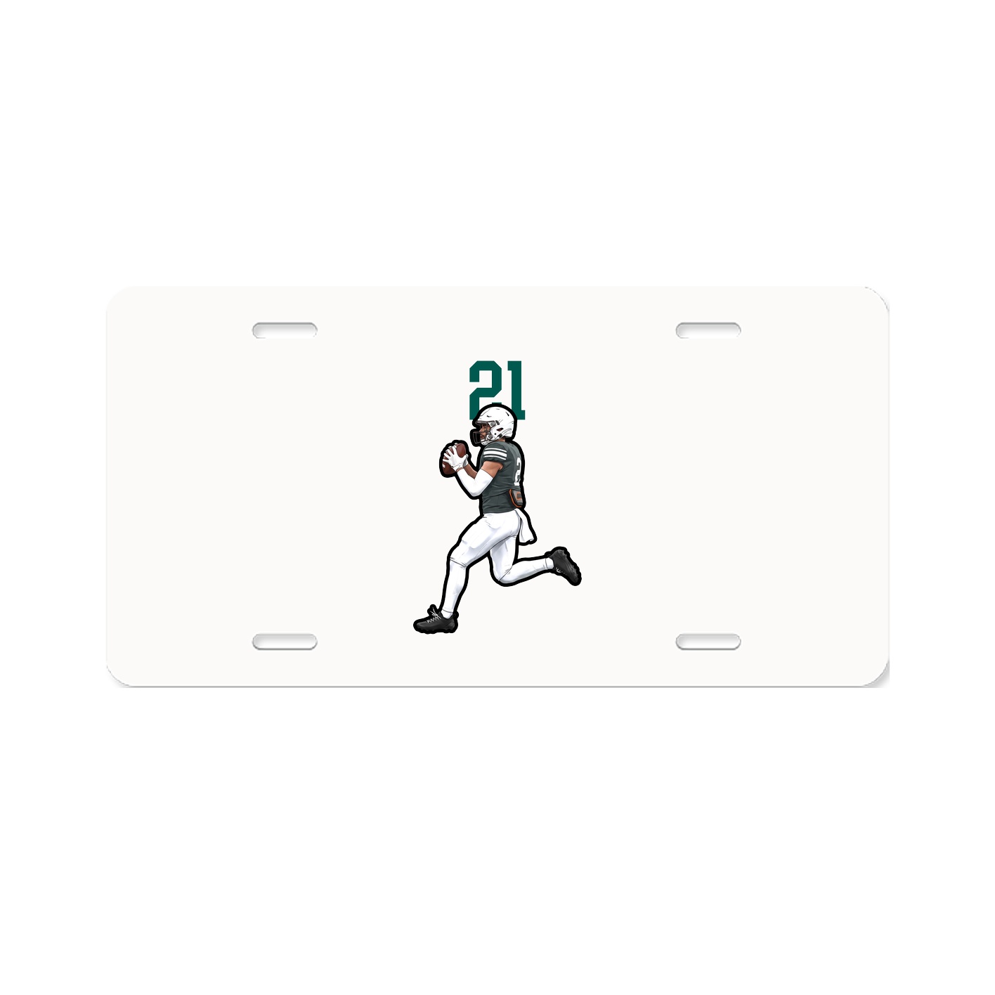 License Plate — Number Top in Classic