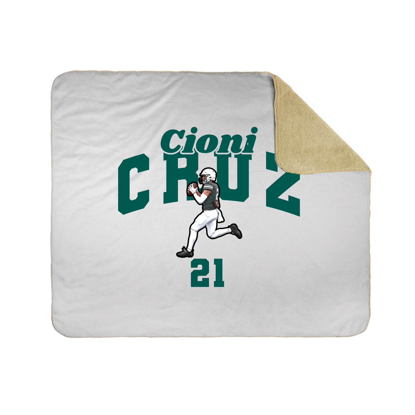 Throw Blanket — Signature Arch in White