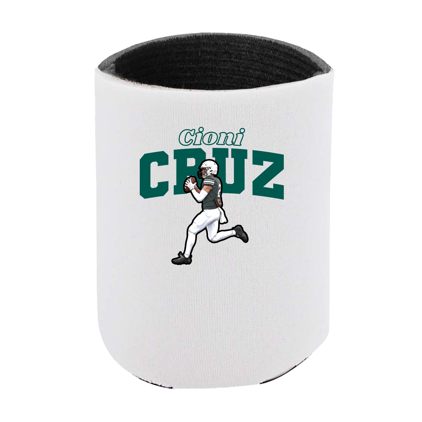 Can Holder — Name Arch in White