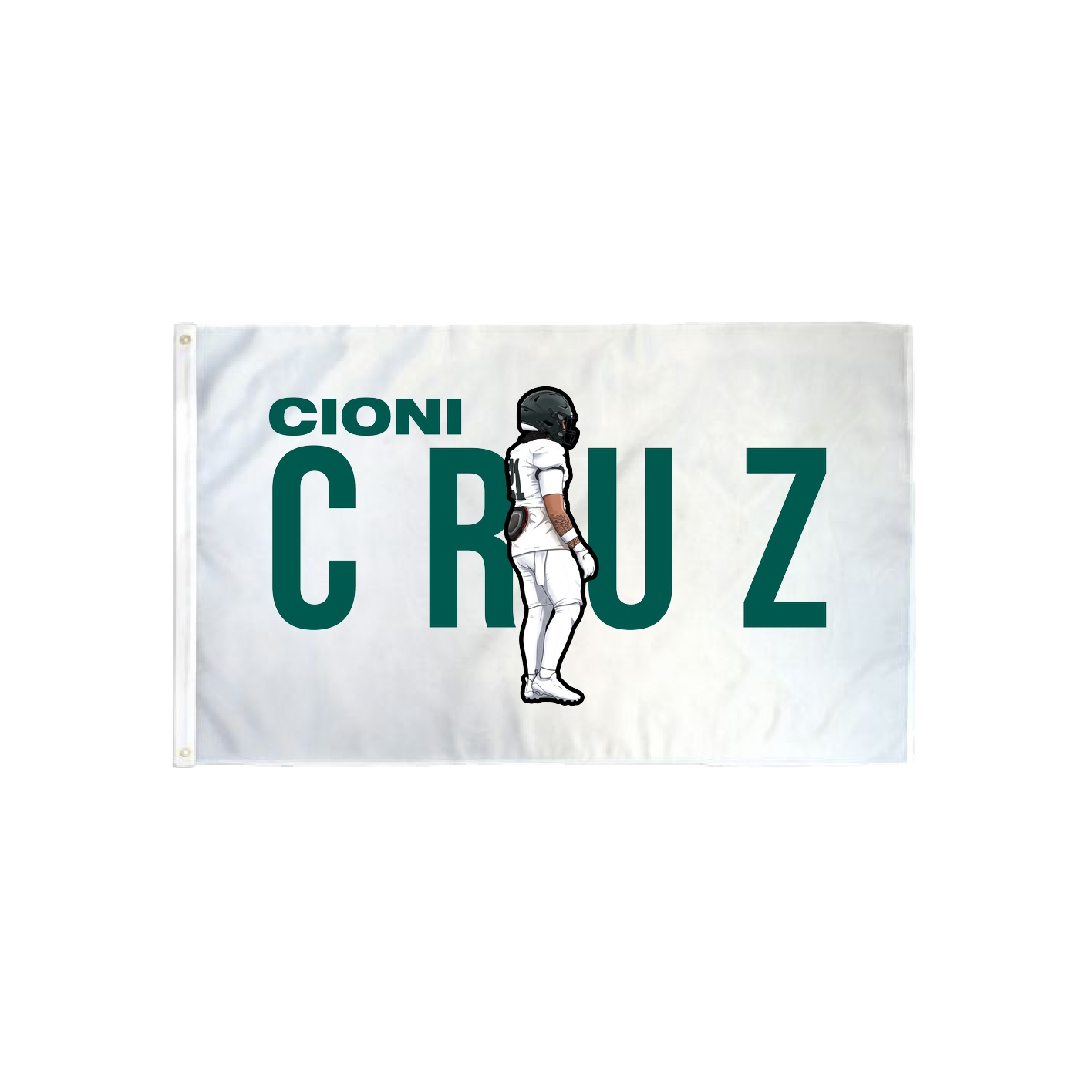 3x5 Flag — Player Name in Classic