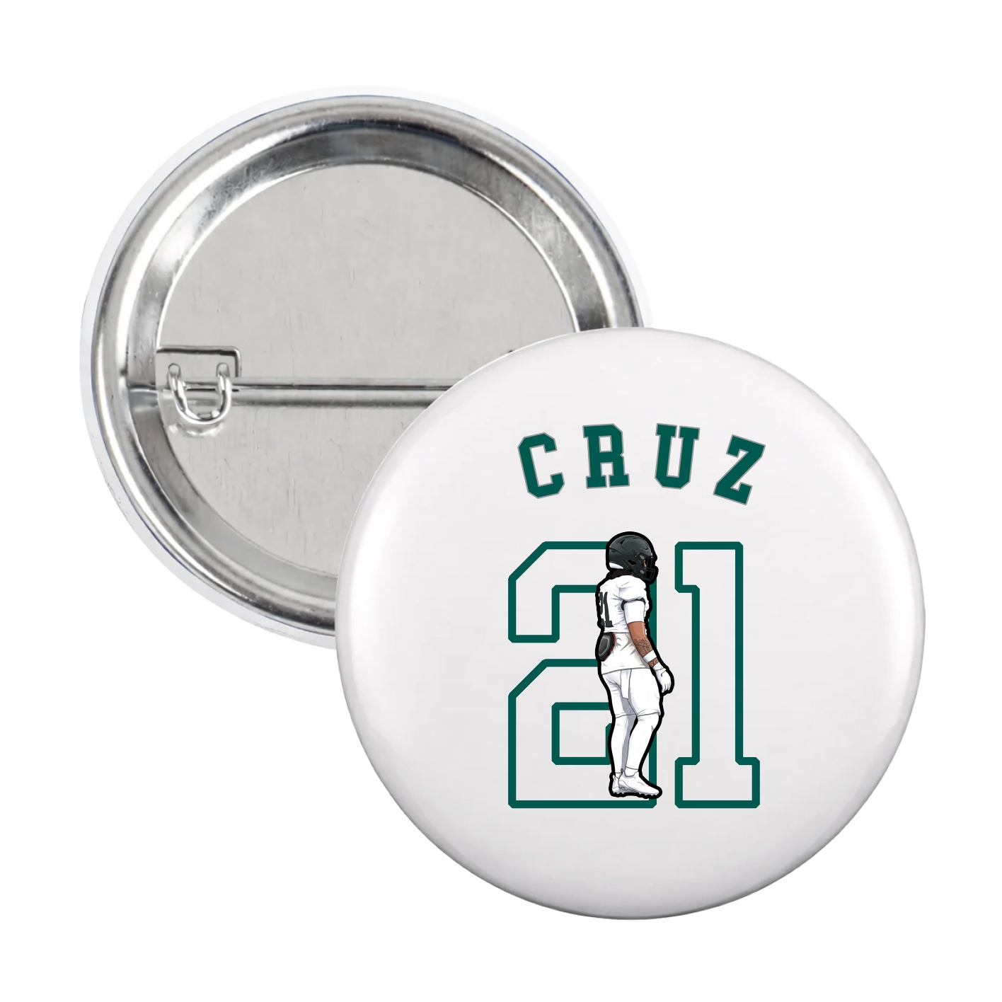 Game Day Button — Shirsey Arch in White