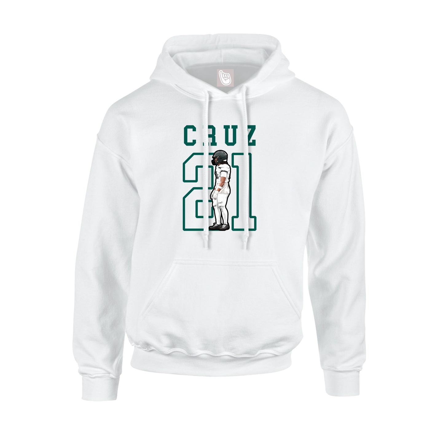 Hoodie — Shirsey in White
