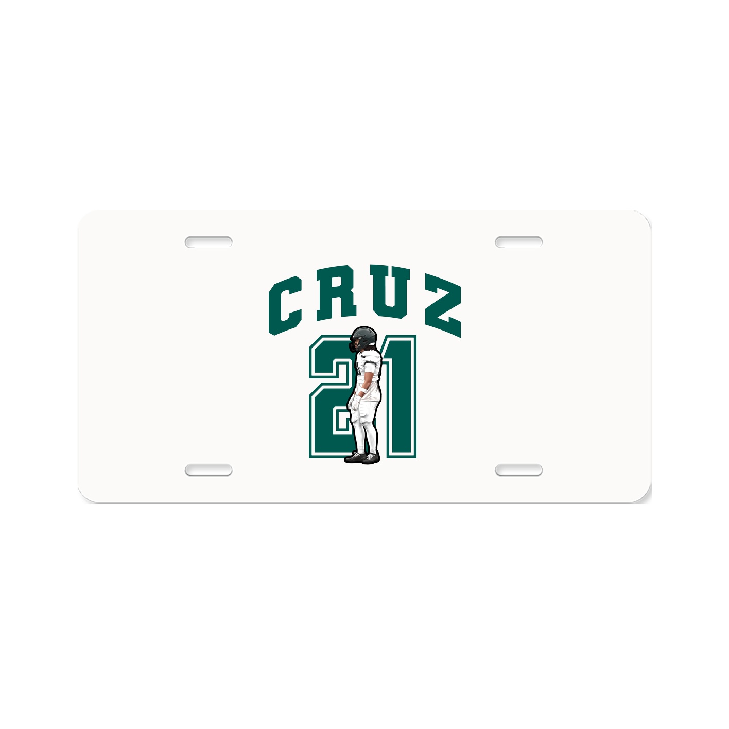 License Plate — Number in Classic