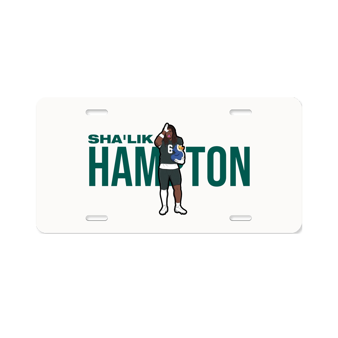 License Plate — Player Name in Classic