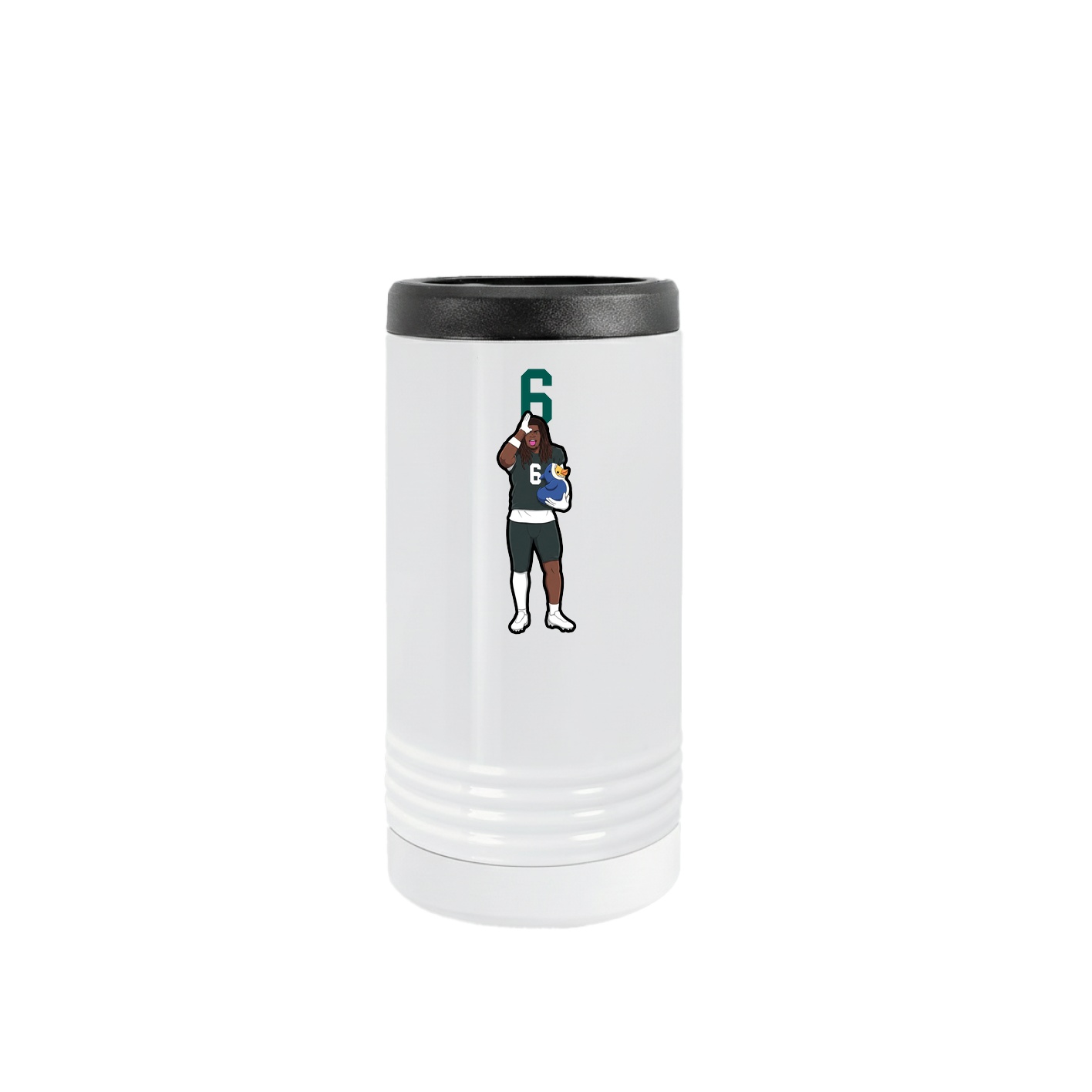 Slim Beverage Holder — Number Top in White