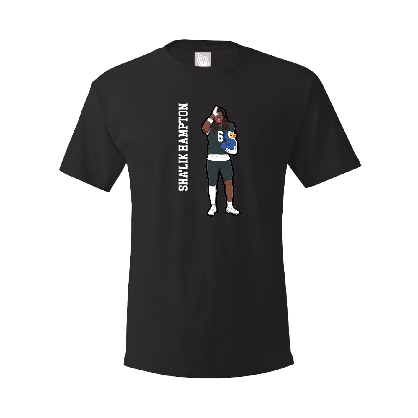 Tee — Name Vertical in Black
