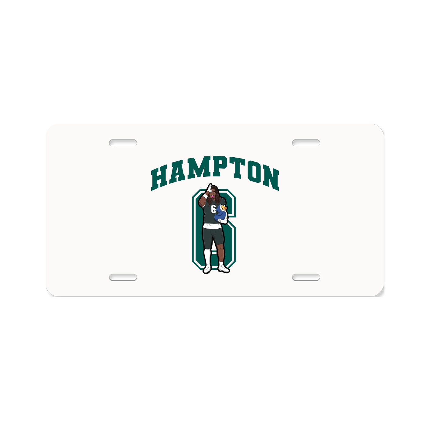 License Plate — Number in Classic
