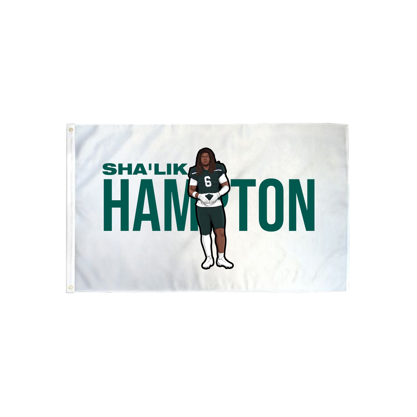 3x5 Flag — Player Name in Classic
