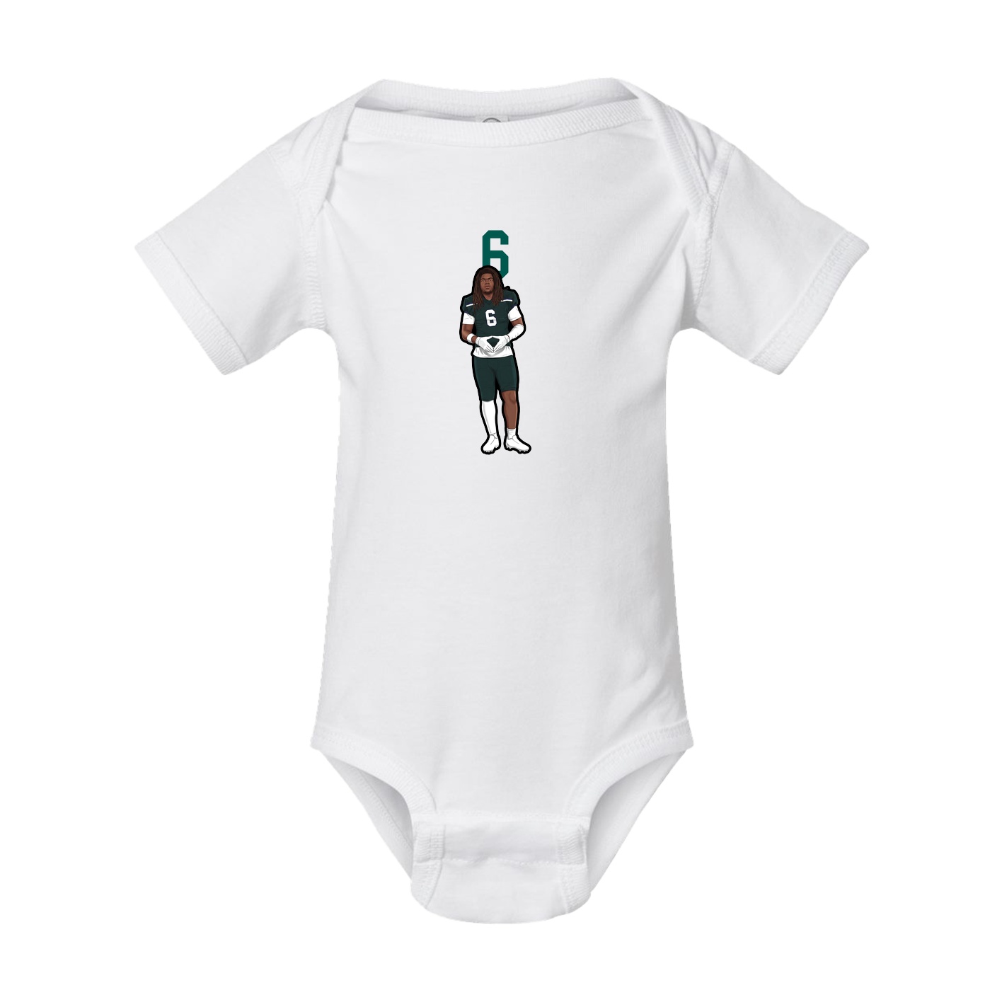 Baby Onesie — Number Top in White