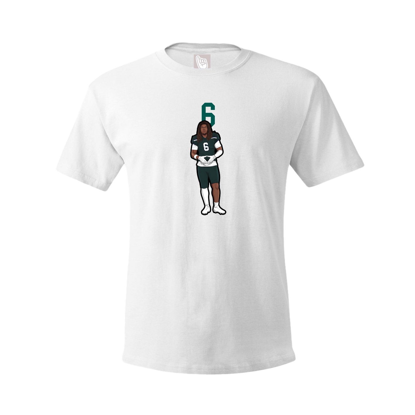Tee — Number Top in White