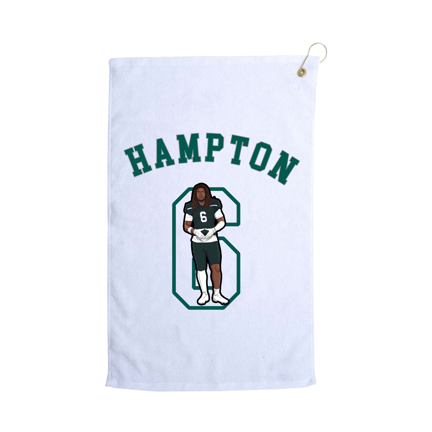 Golf Towel — Shirsey Arch in White