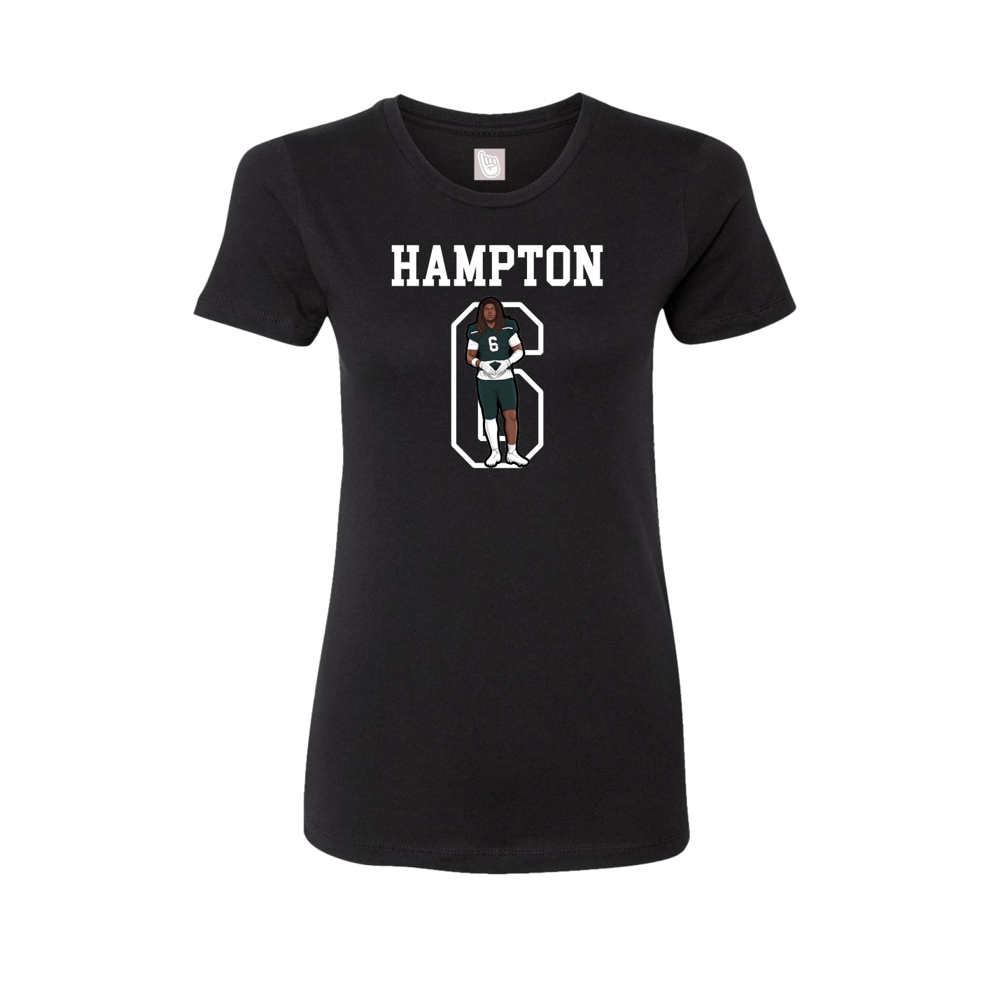 Fitted Women's Tee — Shirsey in Black