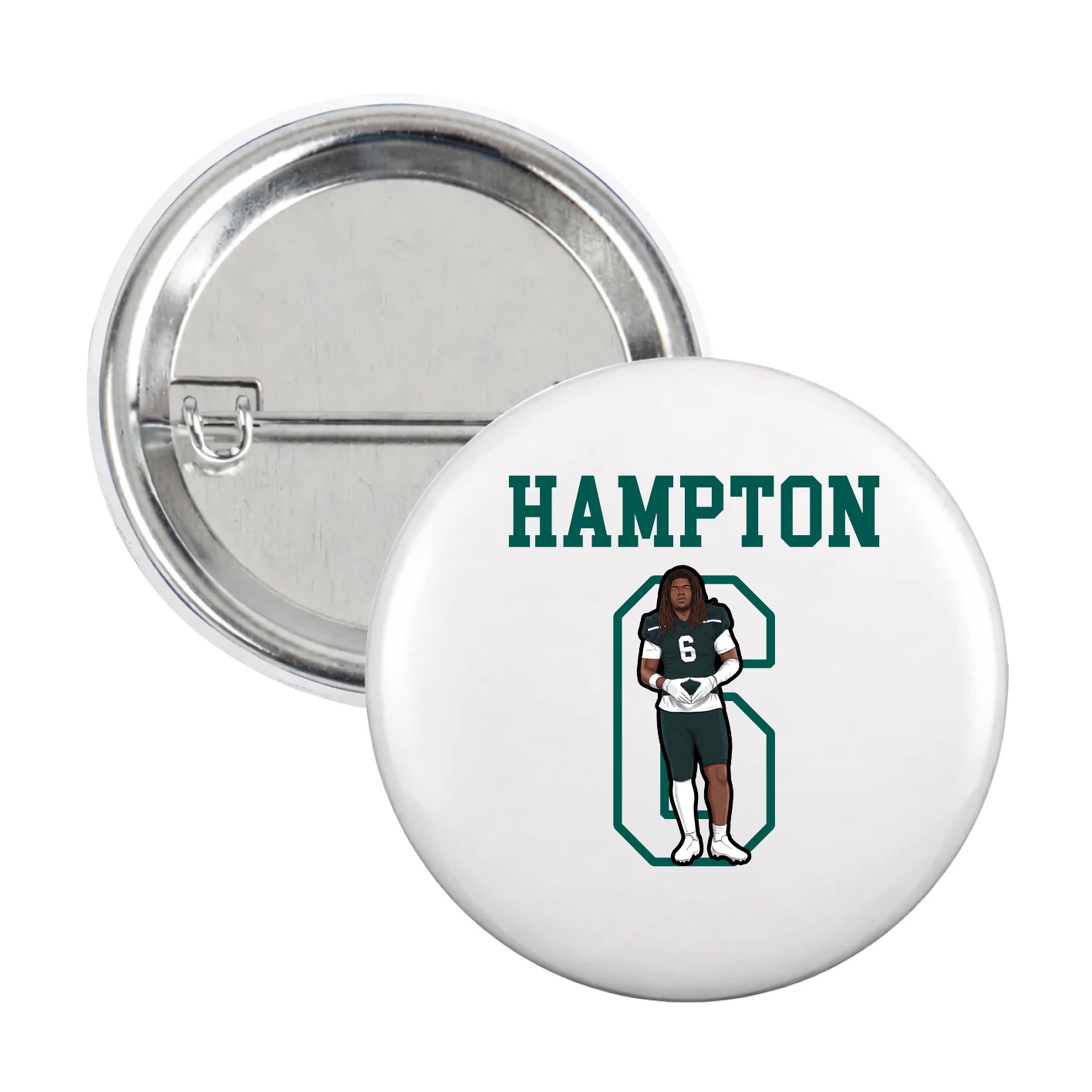 Game Day Button — Shirsey in White