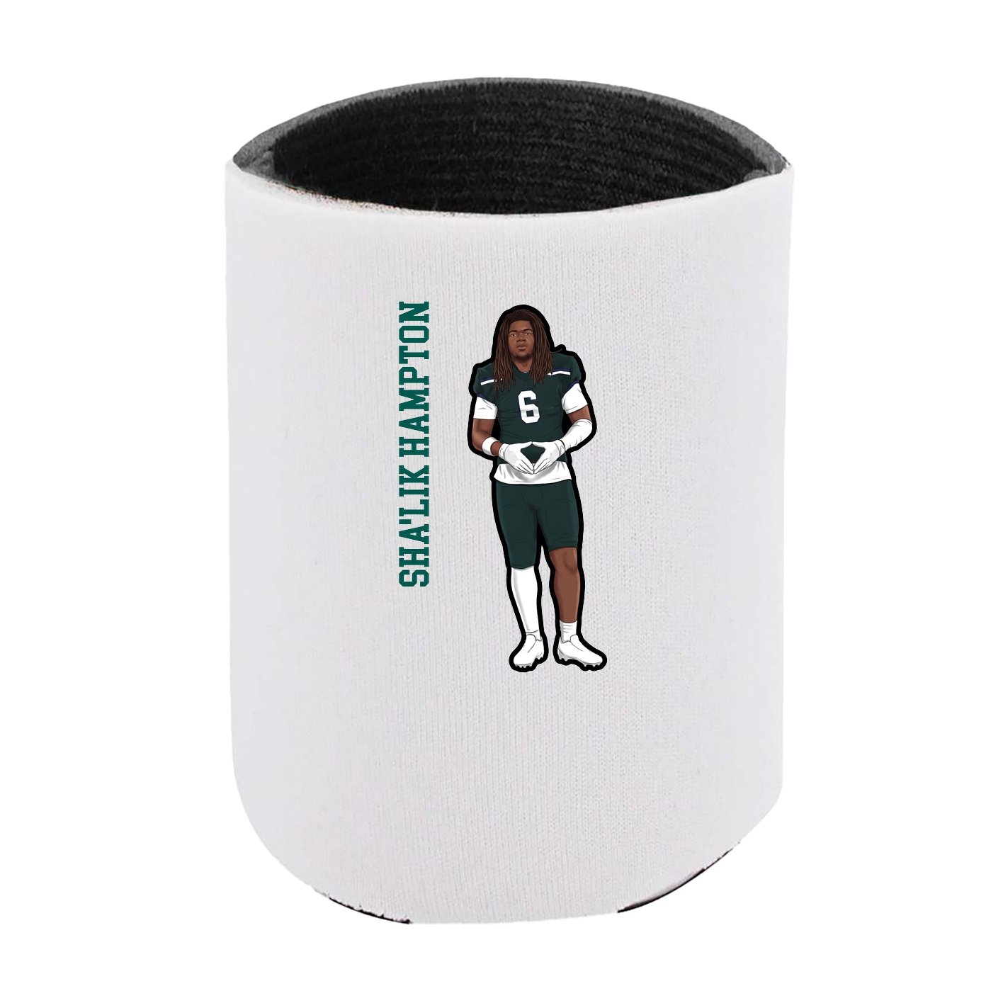 Can Holder — Name Vertical in White