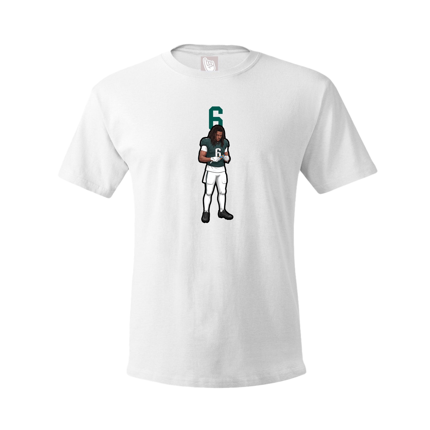 Tee — Number Top in White