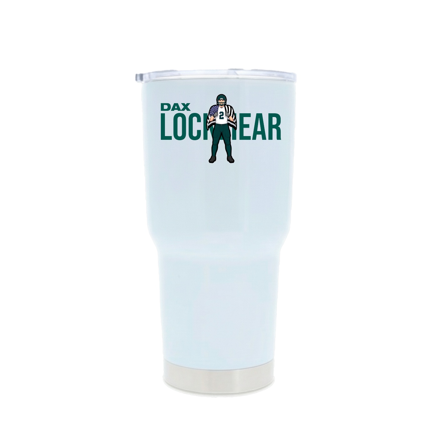 30oz Stainless Steel Tumbler — Player Name in White