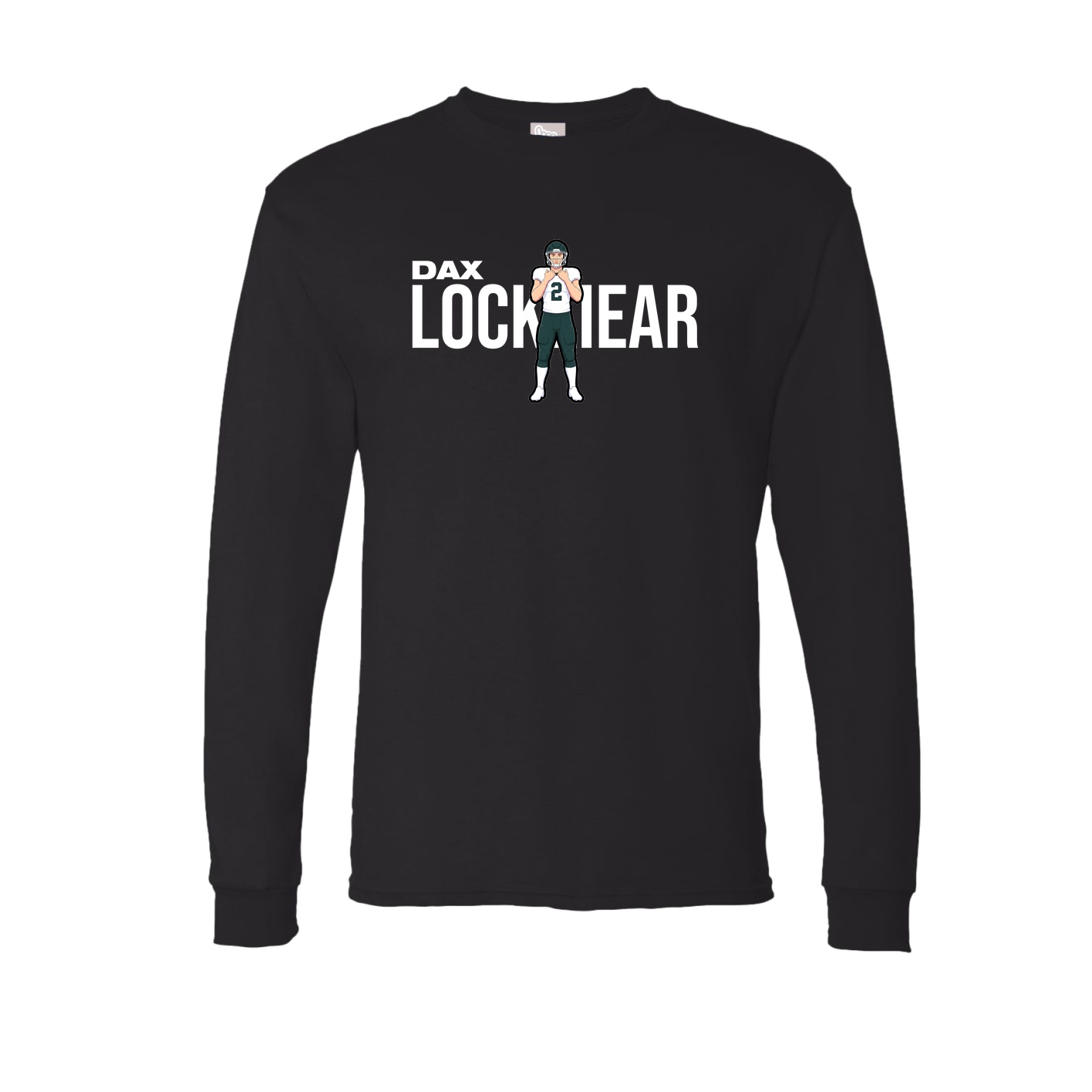 Long Sleeve Tee — Player Name in Black