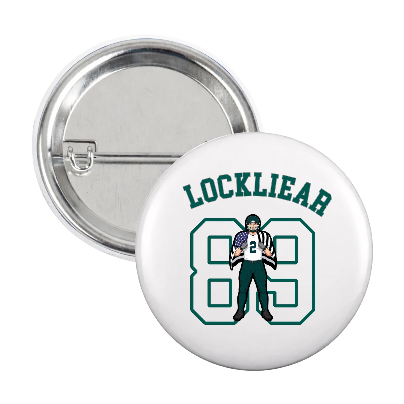 Game Day Button — Shirsey Arch in White