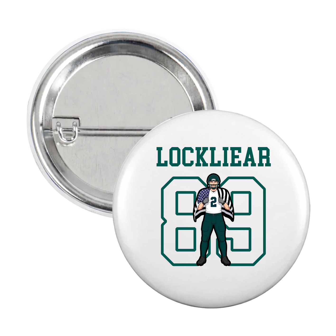 Game Day Button — Shirsey in White