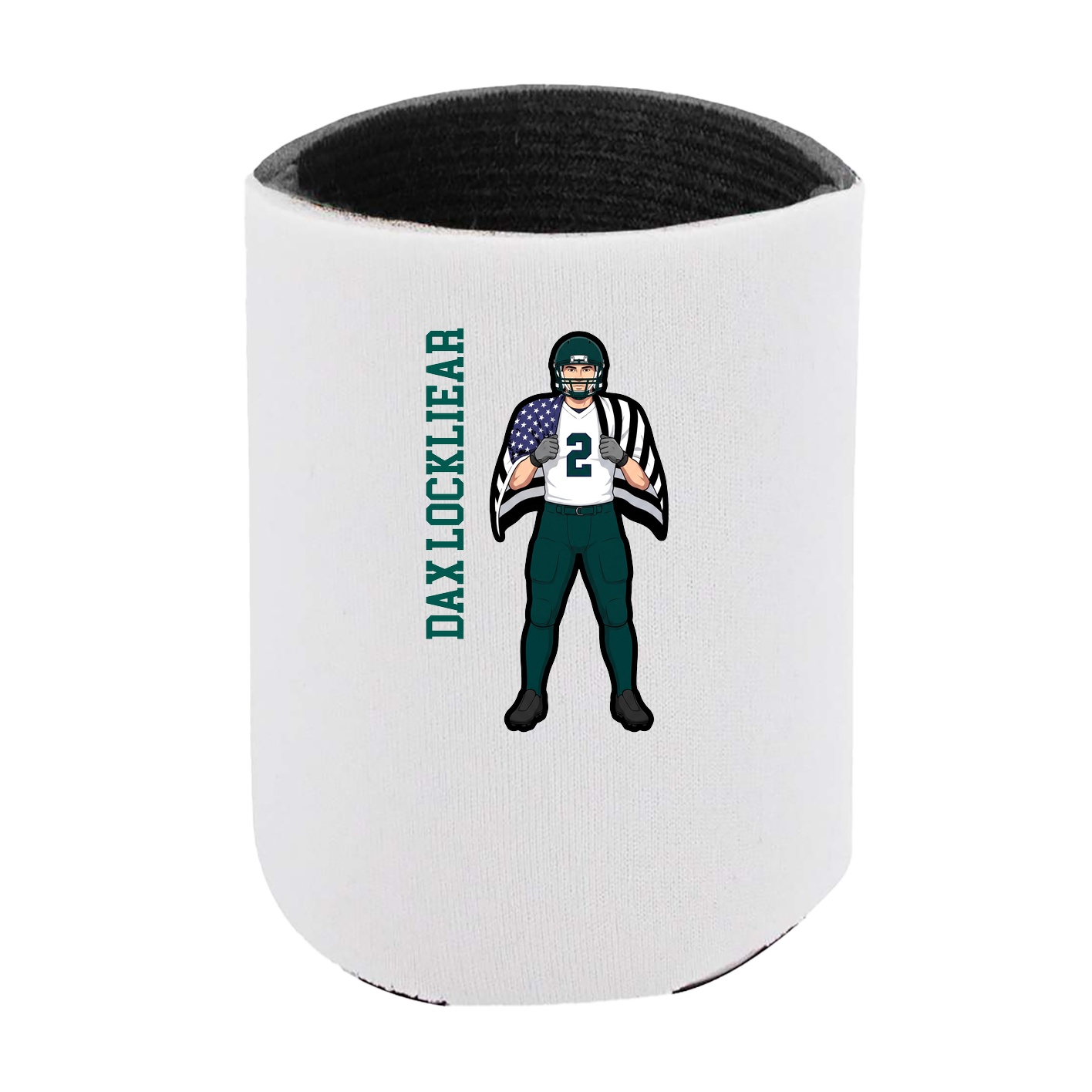 Can Holder — Name Vertical in White