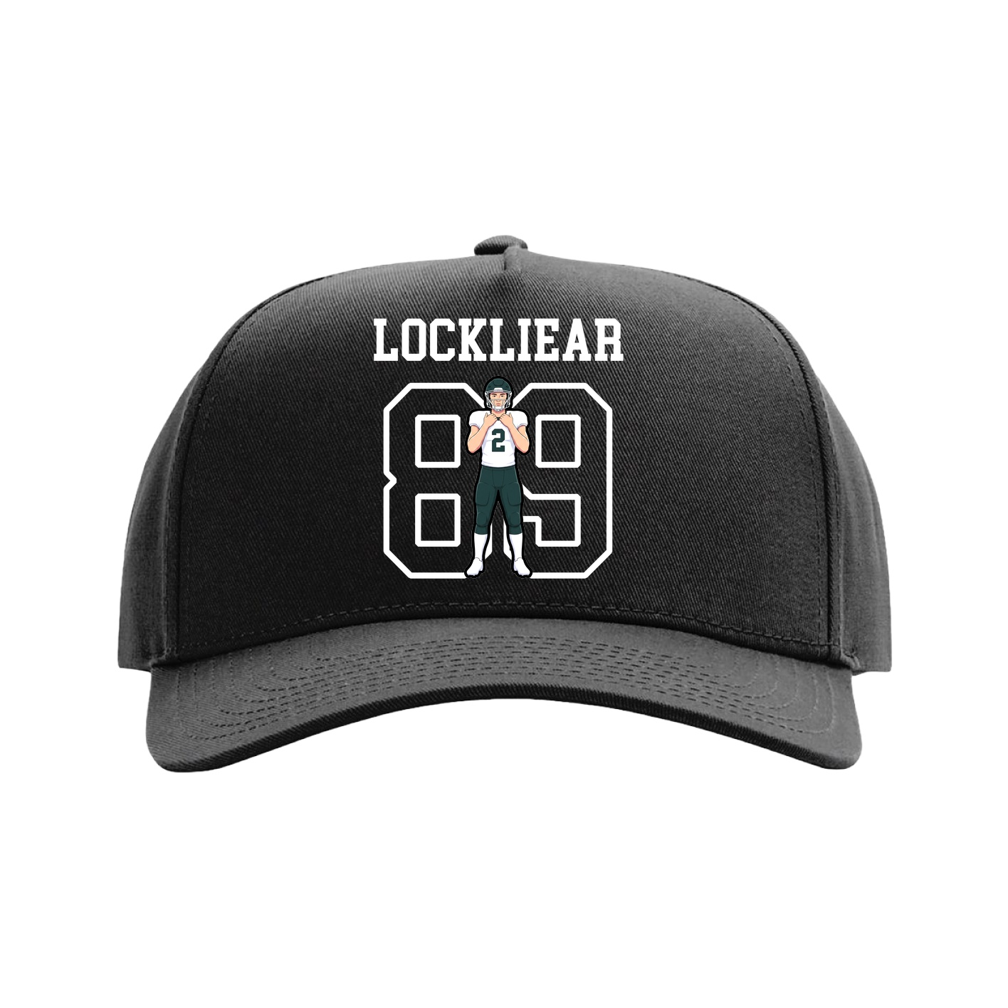 Full Fabric Five-Panel Champ Cap — Shirsey in Black