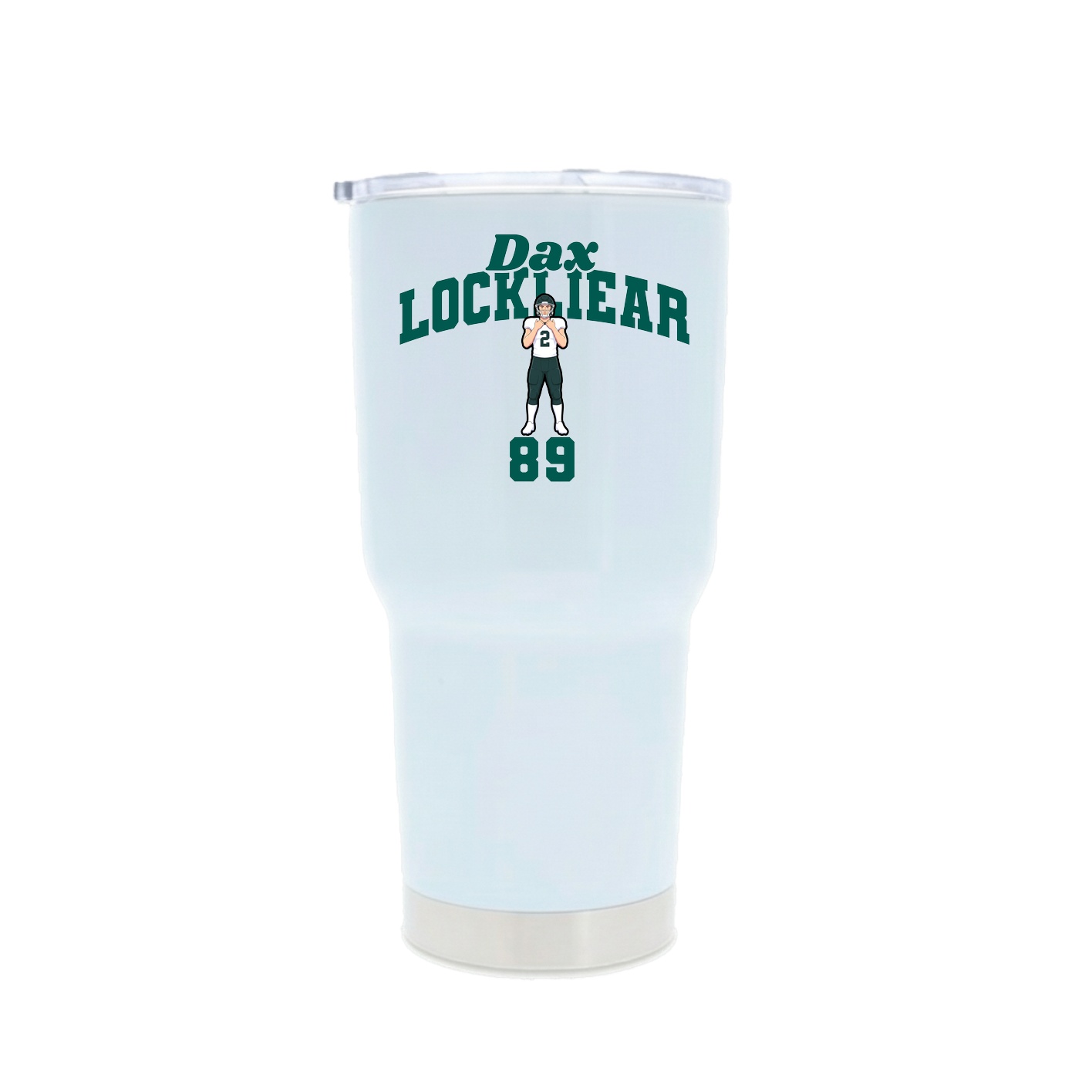30oz Stainless Steel Tumbler — Signature Arch in White