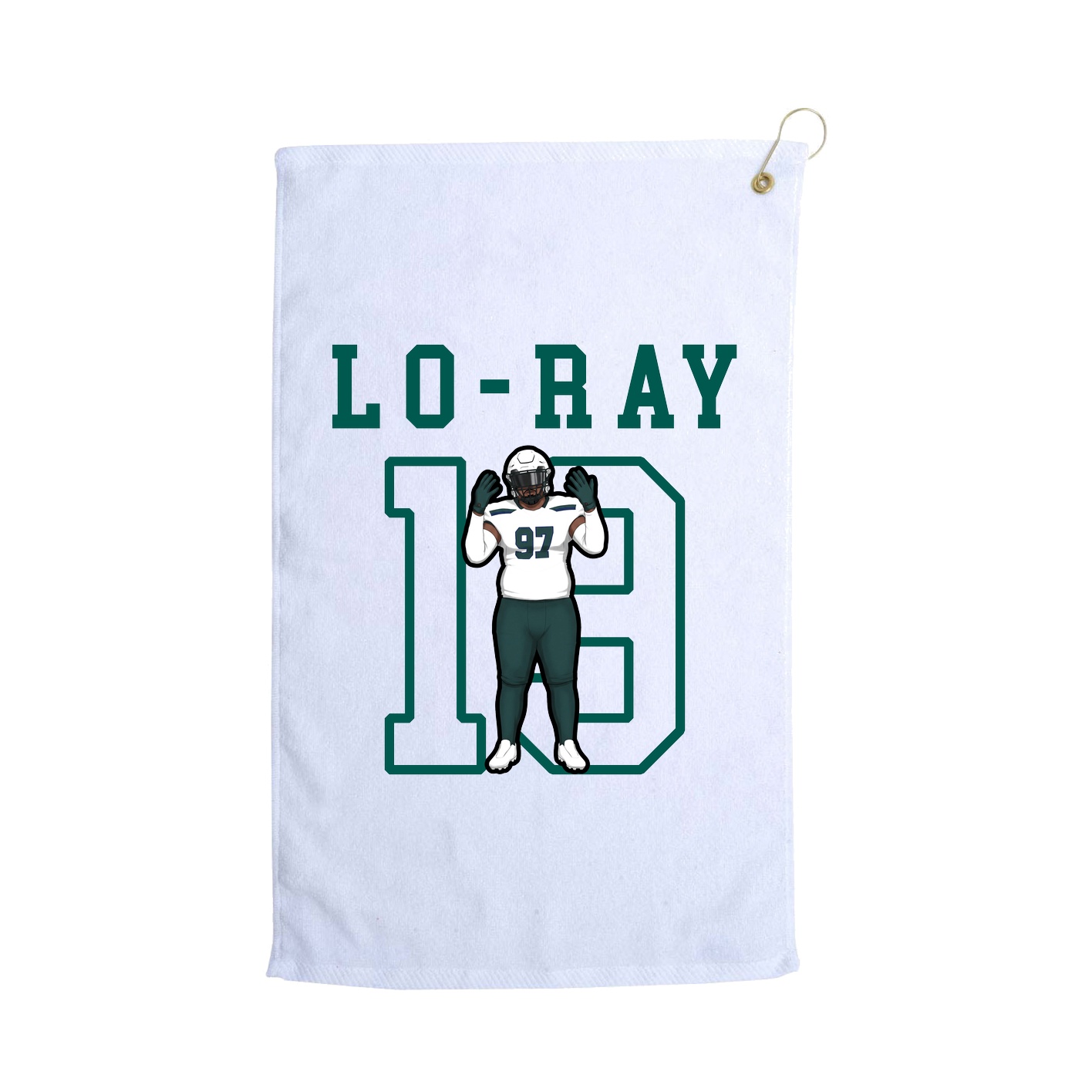 Golf Towel — Shirsey in White